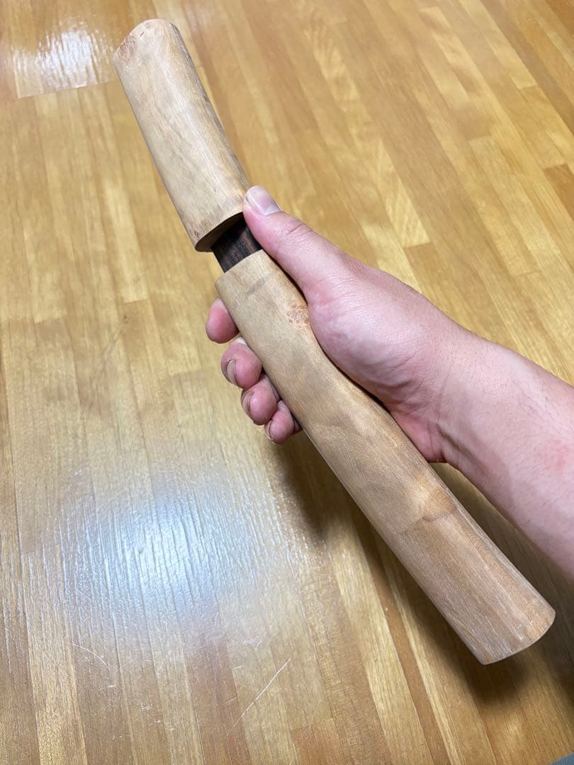 短刀(木刀) 黒檀　山桜