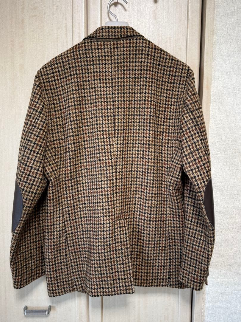 BEAMS＋ ハリスツイード テーラードジャケット XL ガンクラブチェック