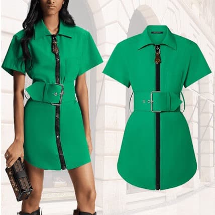 ルイヴィトン　Louis Vittonシャツドレスワンピース