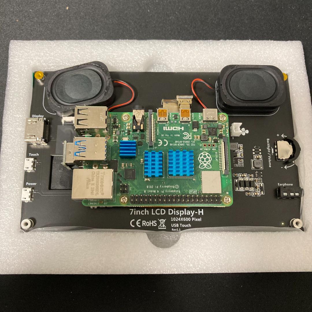 CartReader＋7インチタッチモニター＋ラズパイ4B＋USBコントローラー