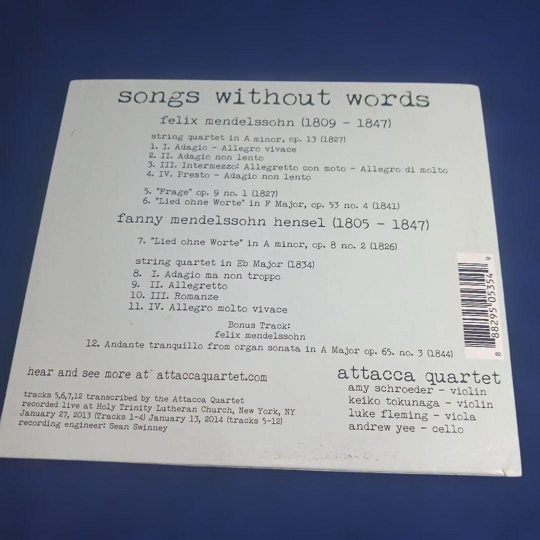 クラシック songs without words - Attacca Quartet