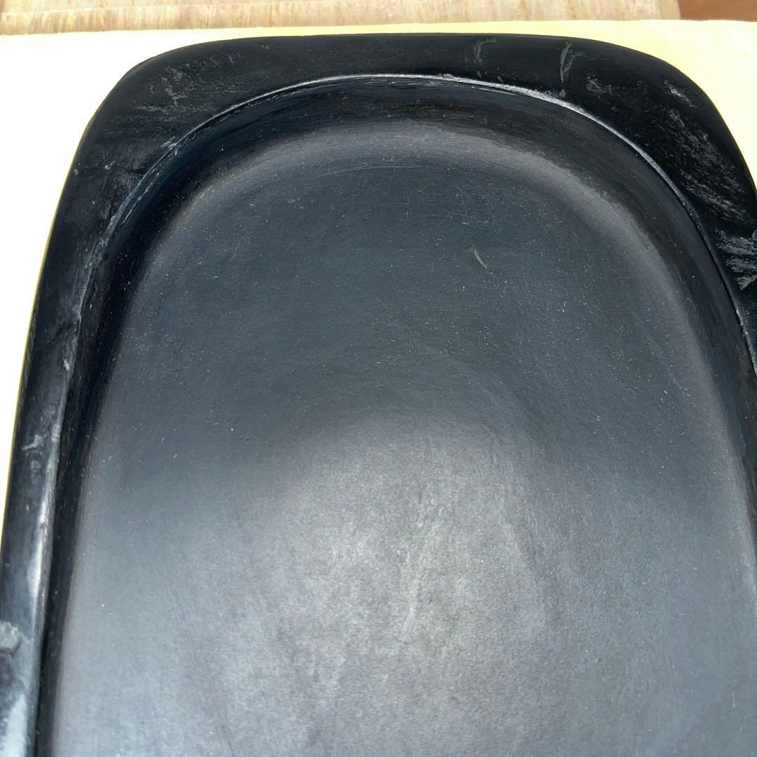 ⭕️雨畑硯　現代の名工　雨宮峯硯　四六寸大　未使用に近い美品　天然硯