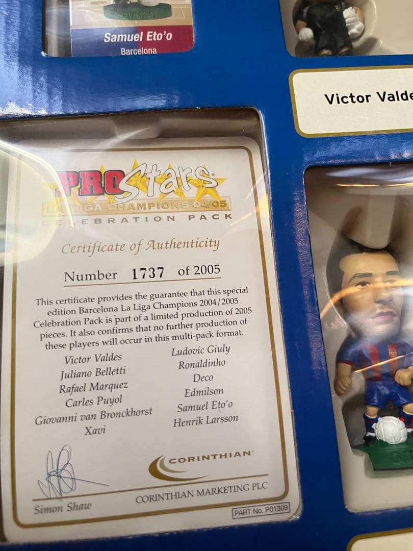 pro stars FCバルセロナ 2005年選手フィギュアセット