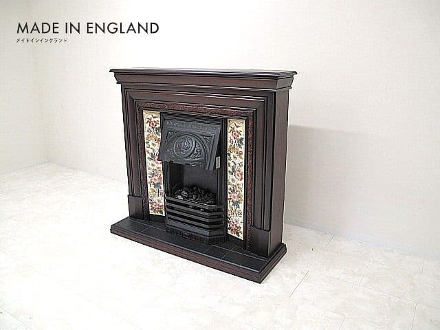 英国サンクレスト製 電気暖炉 セヴィル ローズウッド マントルピース クラシック