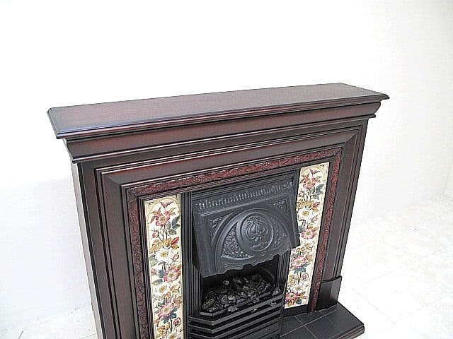 英国サンクレスト製 電気暖炉 セヴィル ローズウッド マントルピース クラシック