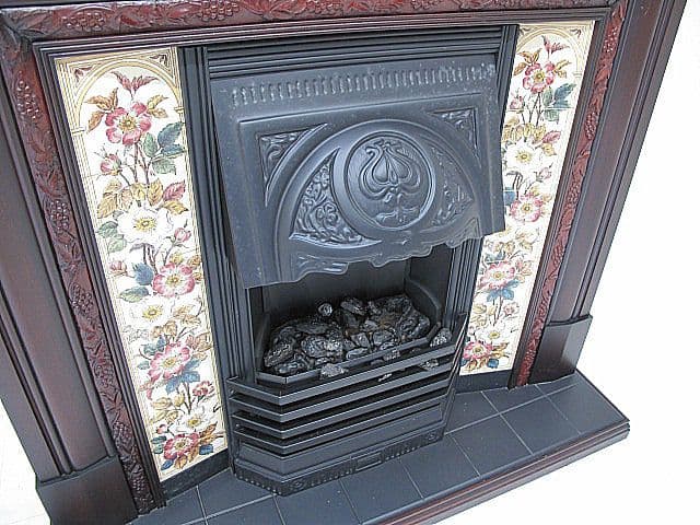 英国サンクレスト製 電気暖炉 セヴィル ローズウッド マントルピース クラシック