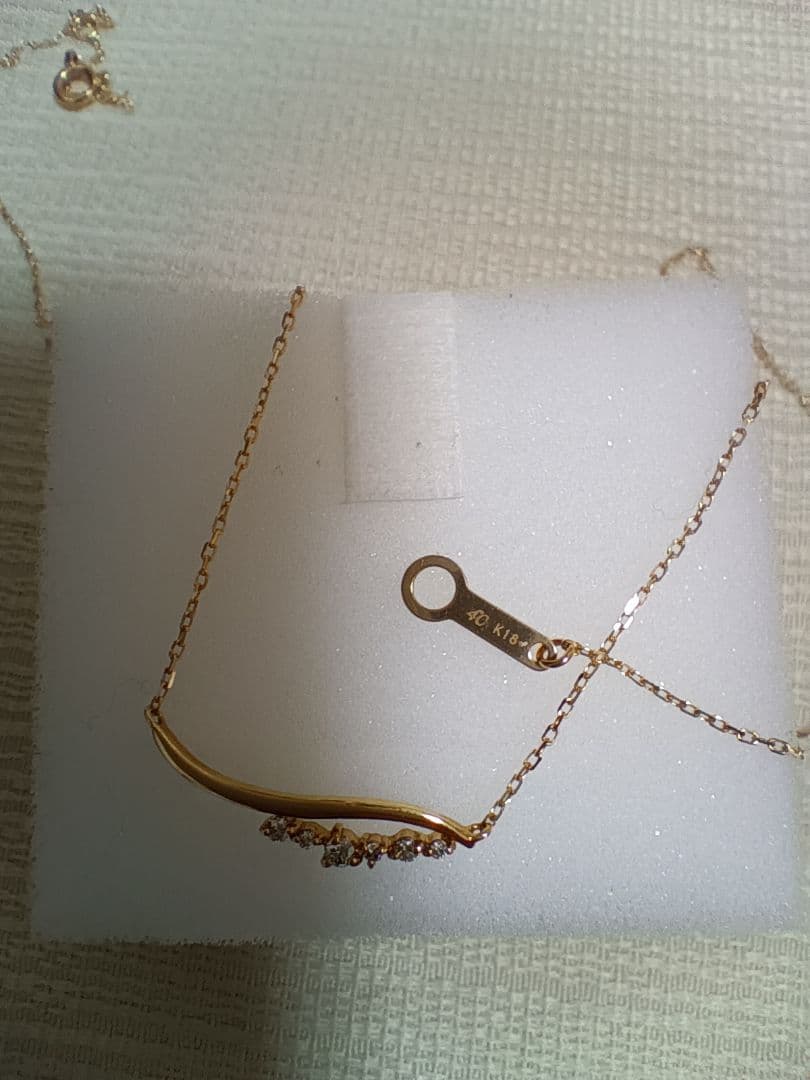 ☆専用☆4℃　K18　ネックレス　イエローゴールド　ダイヤモンド　新品未使用