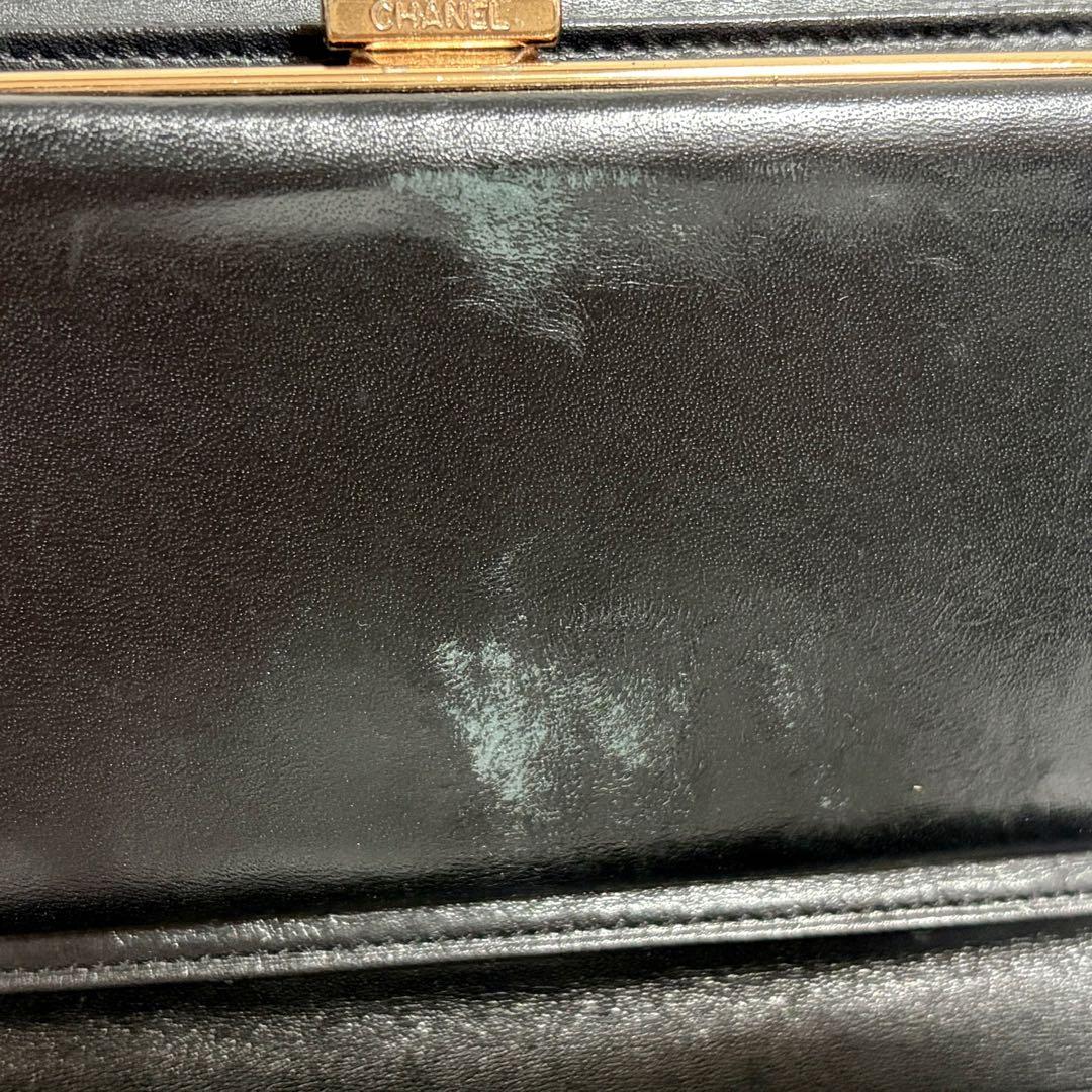 【CHANEL 】シャネル 長財布 キャビアスキン ココマーク ブラック