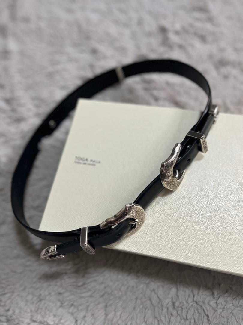 TOGA PULLA 本革レザーベルト ダブルバックルTPO2-AH524