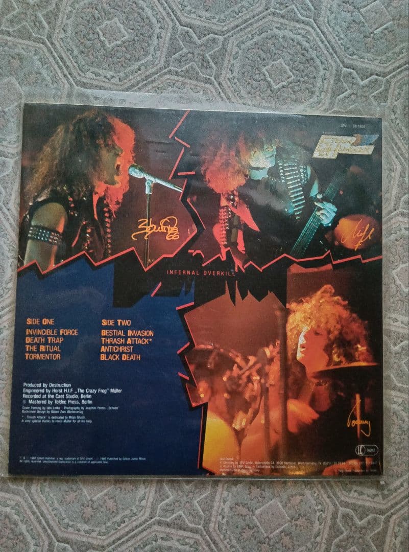 ●LPレコード destruction / infernal overkill