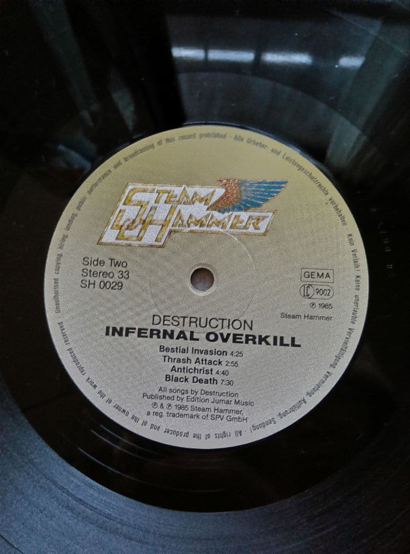 ●LPレコード destruction / infernal overkill