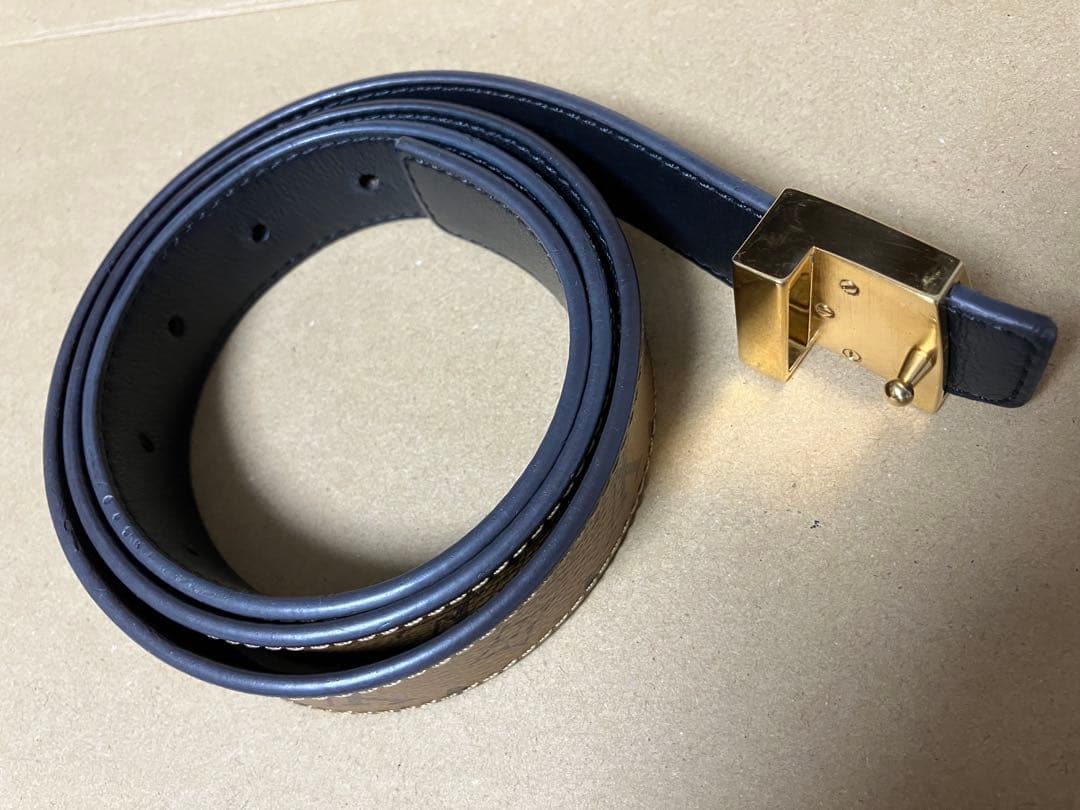 ルイヴィトン　ベルト　モノグラム・リバースサンチュール　サイズ80M0296