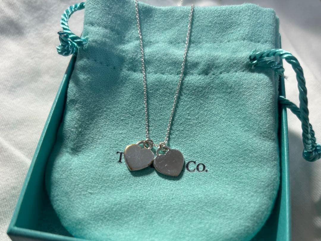 Tiffany リターントゥ ダブルハート ネックレス シルバー