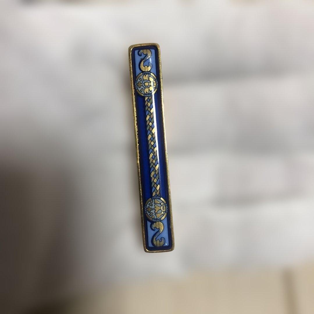 HERMES ネクタイピン 青