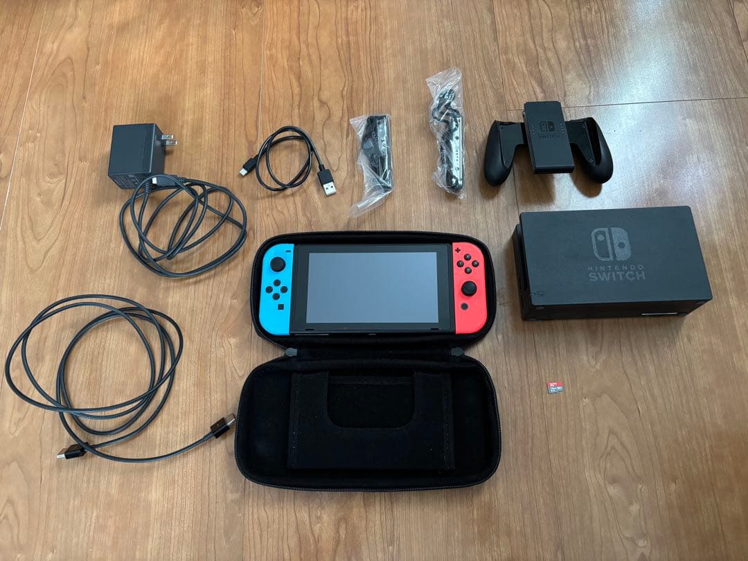 Nintendo Switch ネオンブルーレッド 本体(SDカード、ケース付)