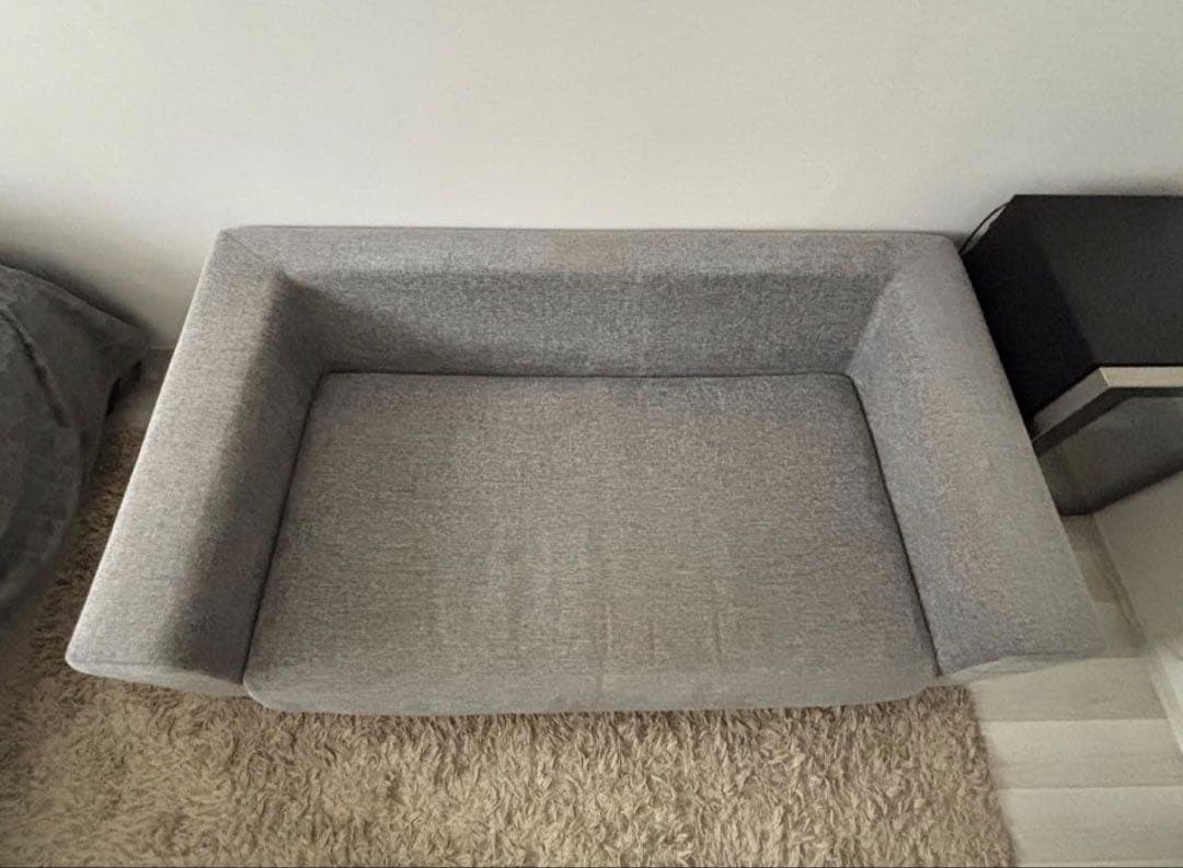 LIVING HOUSE】当時の価格30万・カバリングソファ・羽毛・2.5人用