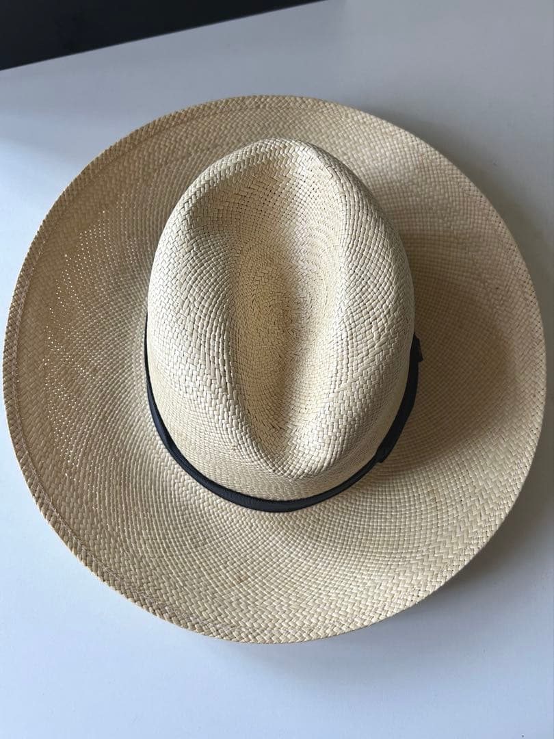 ☆jugon☆美品☆ボルサリーノ☆素敵な大人パナマハット Mサイズ