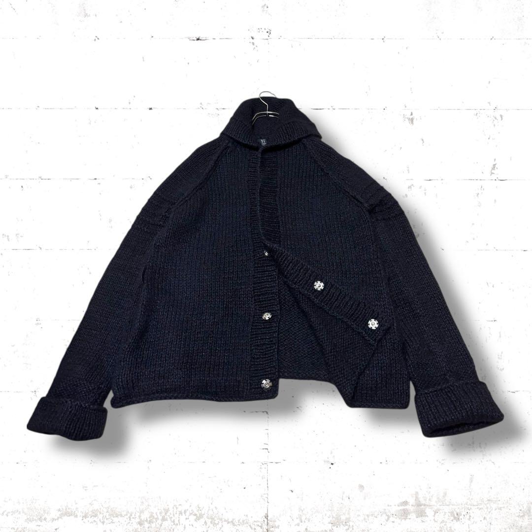 Y's 高級生地　アンゴラ　シルク　肉厚　ニット　カーディガン　2018 年