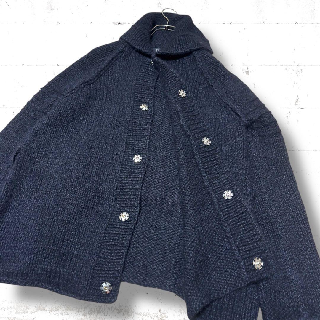 Y's 高級生地　アンゴラ　シルク　肉厚　ニット　カーディガン　2018 年
