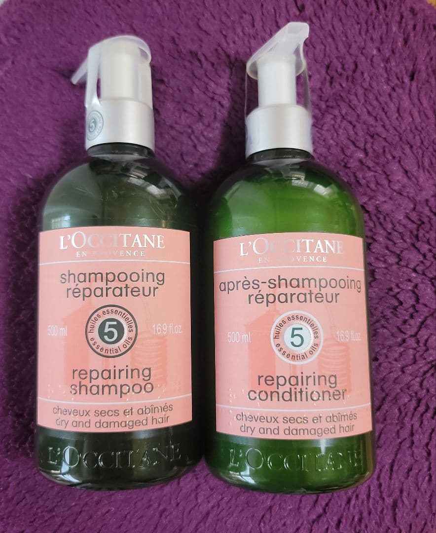 ロクシタン シャンプー500ml•コンディショナー500mlセット+ショッパー