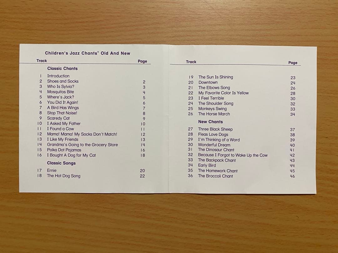 キャロリン／Children's Jazz Chants Old and New