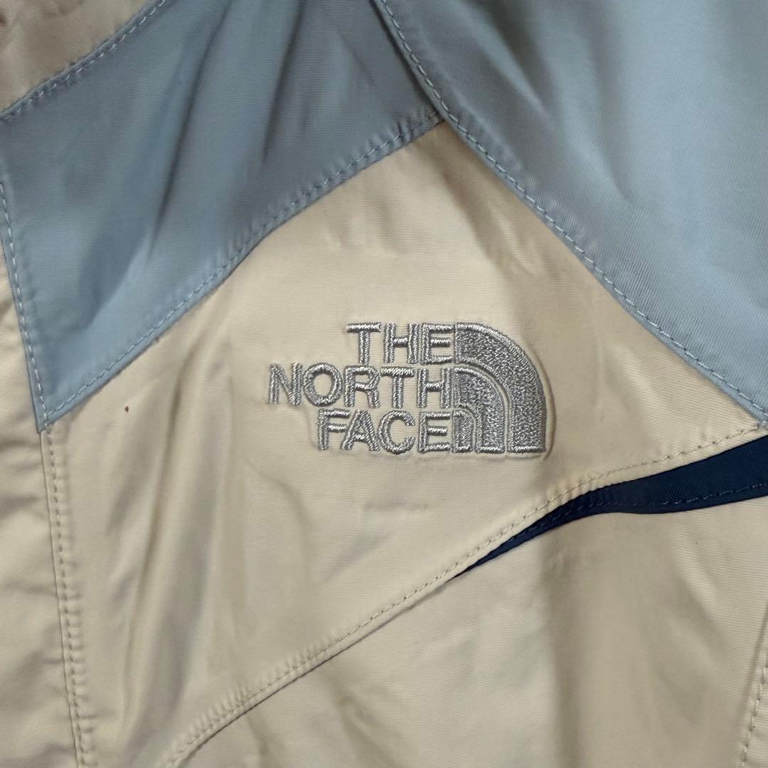 （美品）ザ・ノースフェイスUS古着　スノーウェア　水色/アイボリー　レディースM