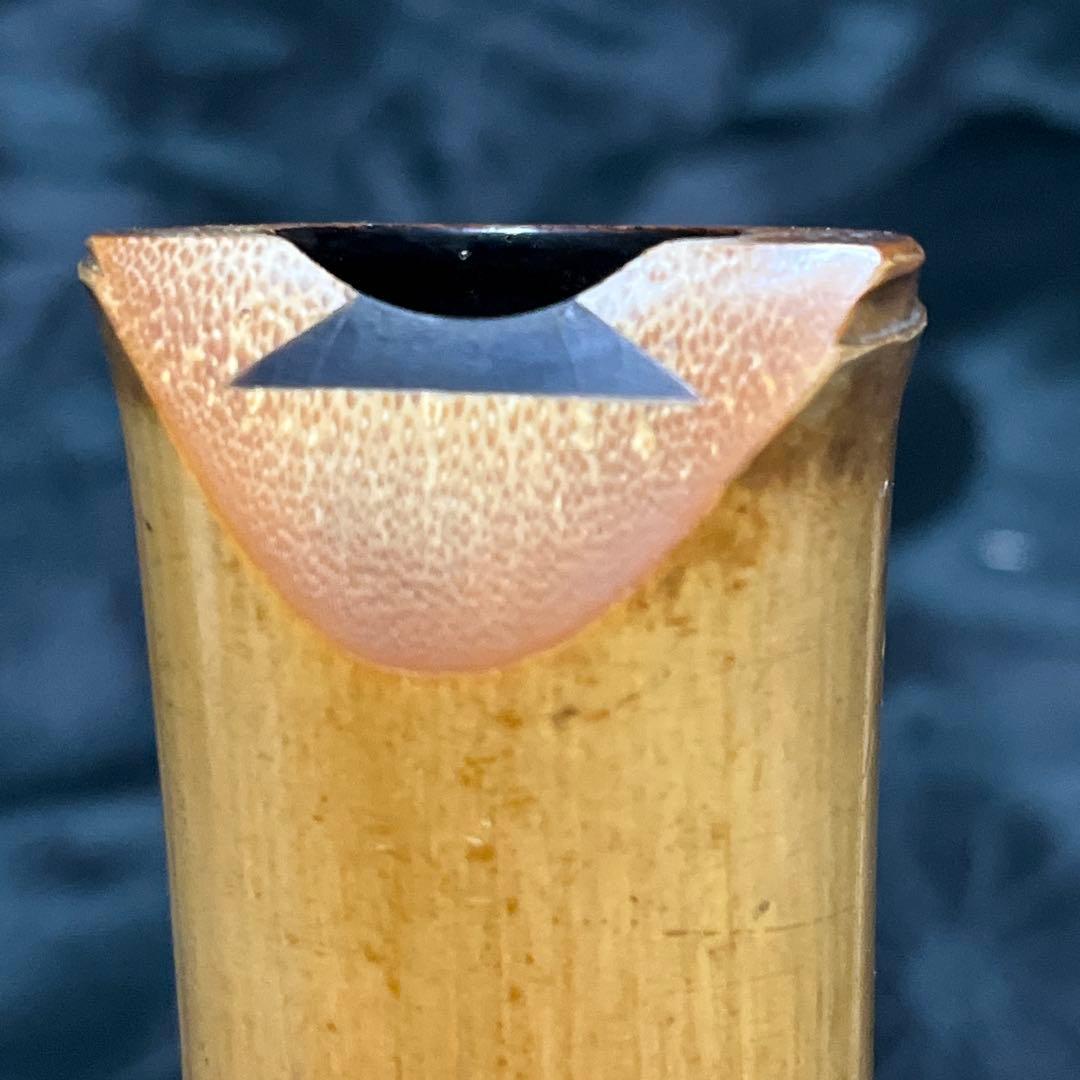 尺八 琴古流 在銘 二尺管 中継ぎ籐巻き銀三線 【音出し確認済み】