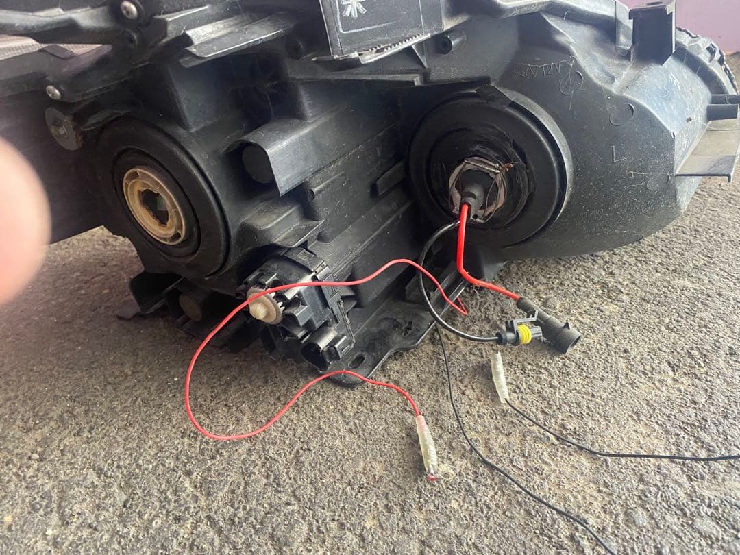 30プリウスヘッドライト イカリング　社外品