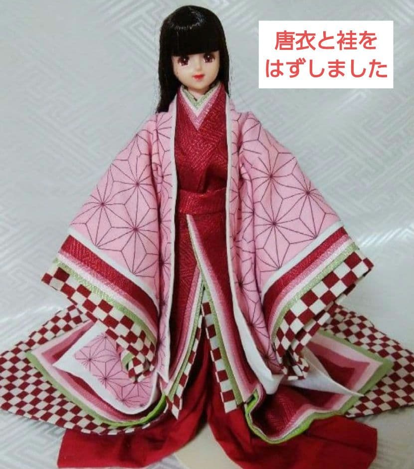 十二単/盛装/ドールサイズ/ねずこちゃん風