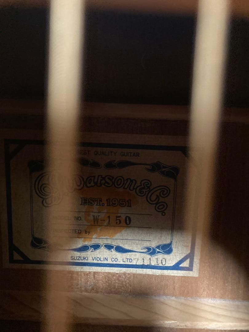 木曽鈴木　w150 70年代　アコースティックギター