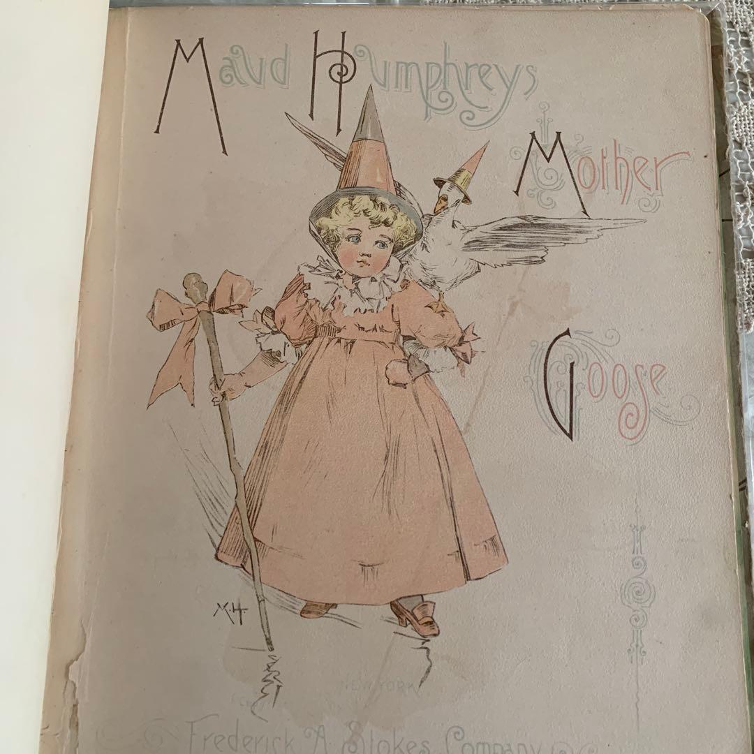 超稀少1891年アンティーク美しい挿絵の絵本マザーグース洋書モードハンフリー古書