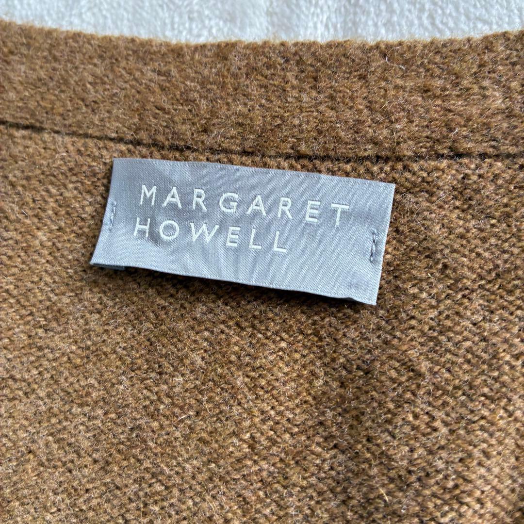 マーガレットハウエル メリノ カシミヤ カーディガン 23AW ブラウン