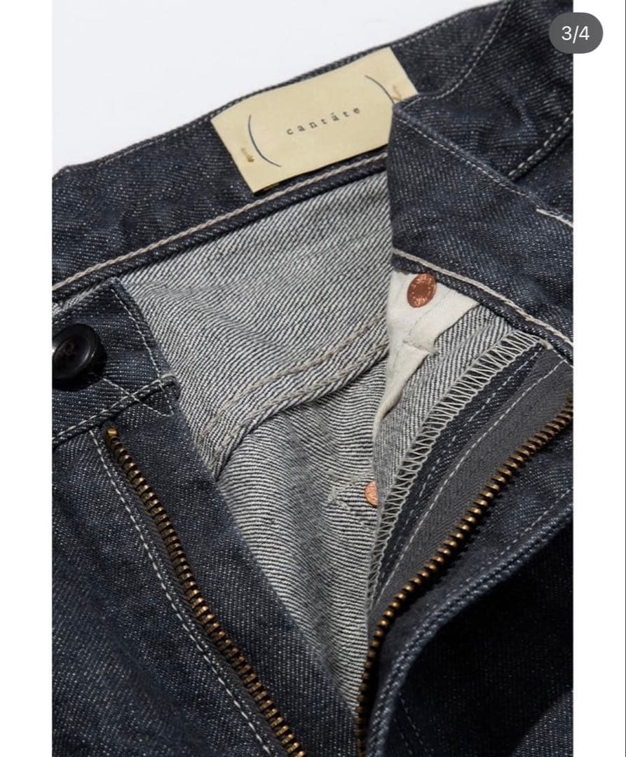 トオルcantate ストレートデニム　22AW