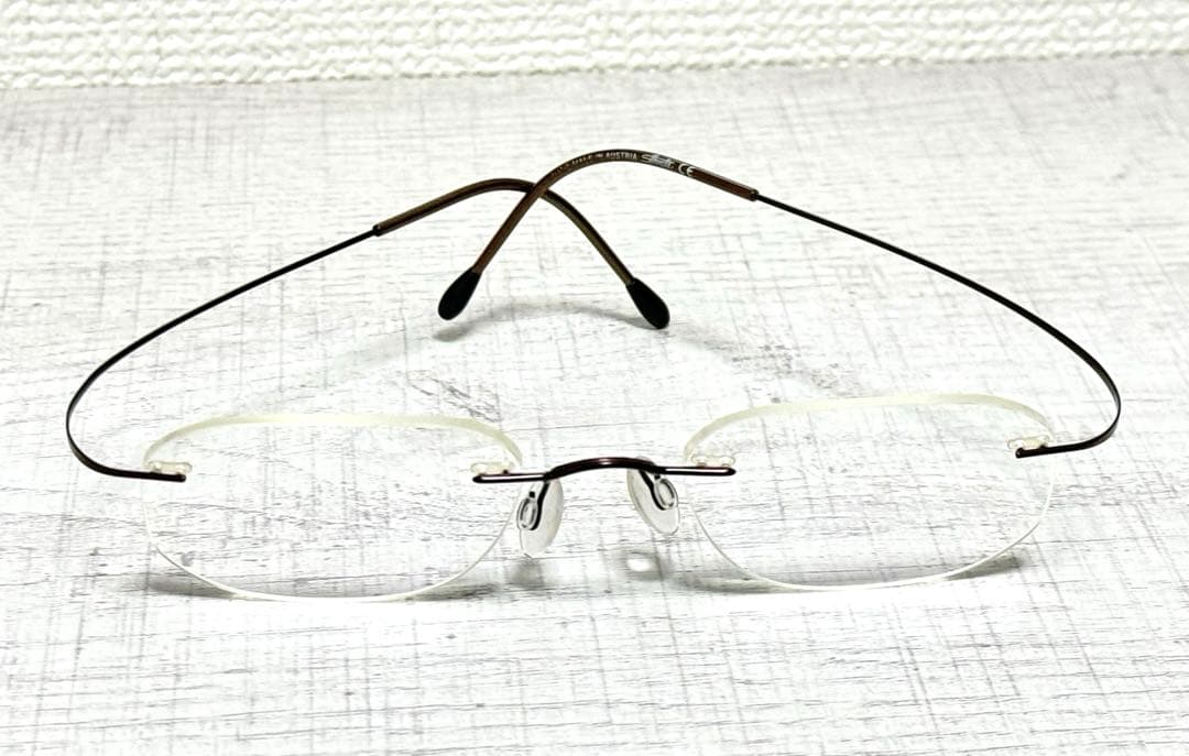 ★silhouette シルエット　軽量 ツーポイント度入メガネ