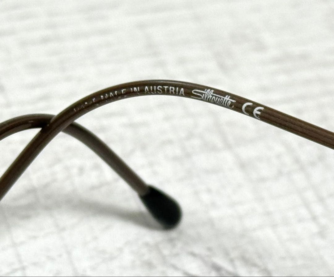 ★silhouette シルエット　軽量 ツーポイント度入メガネ