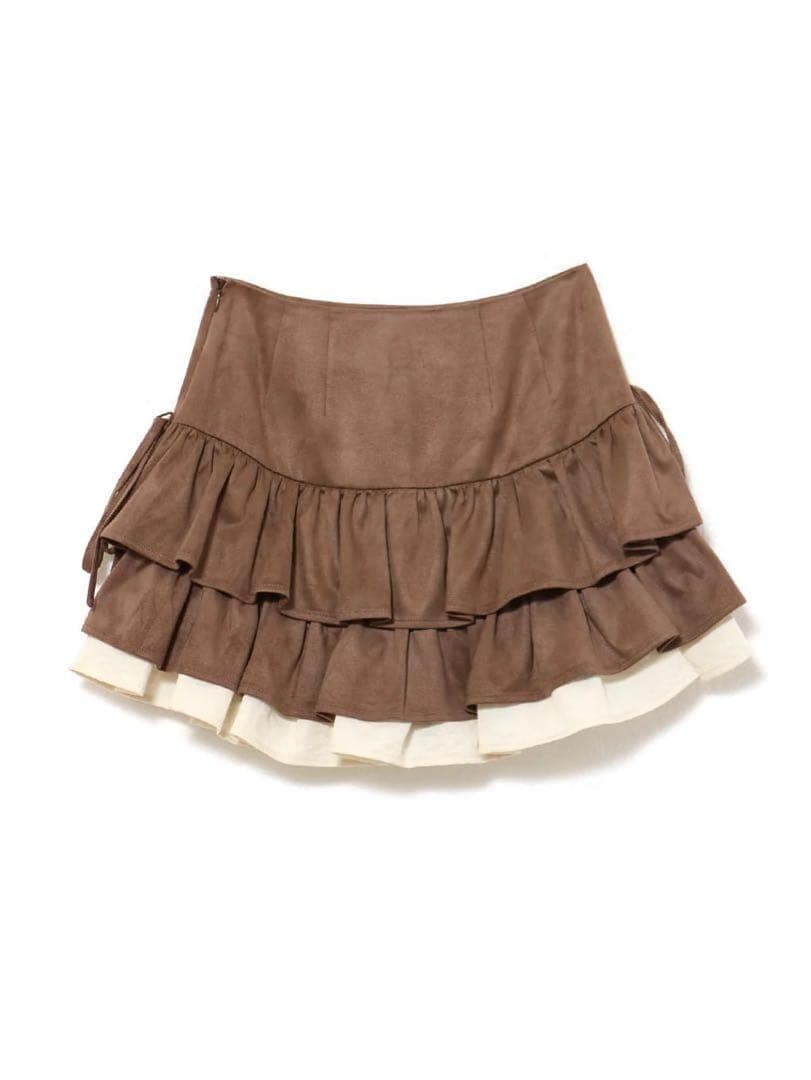 【大人気】mel gather skirt brown andmary