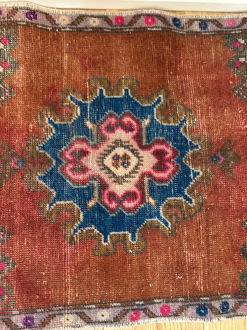 トライバルラグ・トルコヴィンテージラグ・ウール約56×120cm