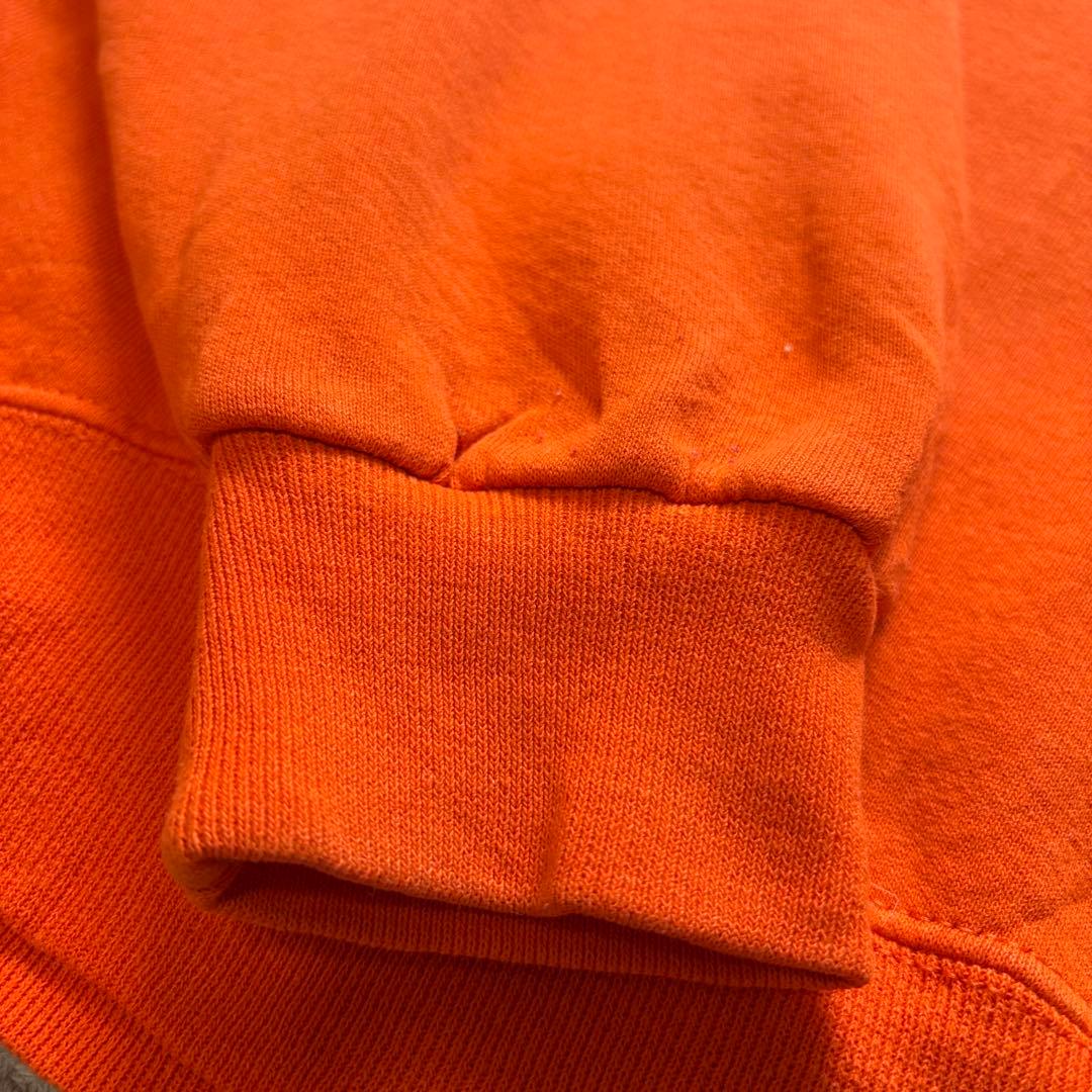 【美品/XL】ラッセルアスレティック 前V無地スウェット オレンジ メキシコ製