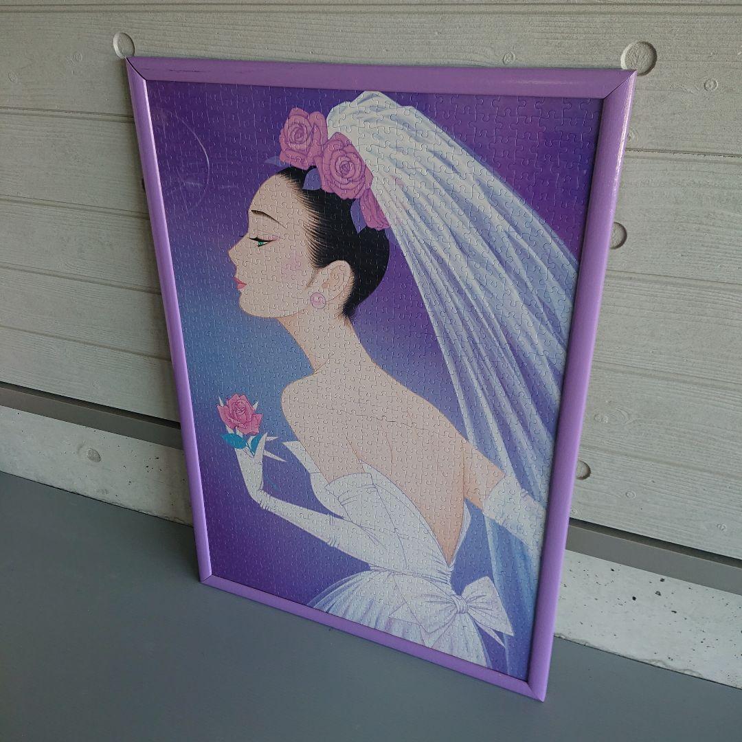 鶴田 一郎 桂 由美 ローズ ユミ Ⅱ 希少 レア 美人画 パズル 完成品 額付