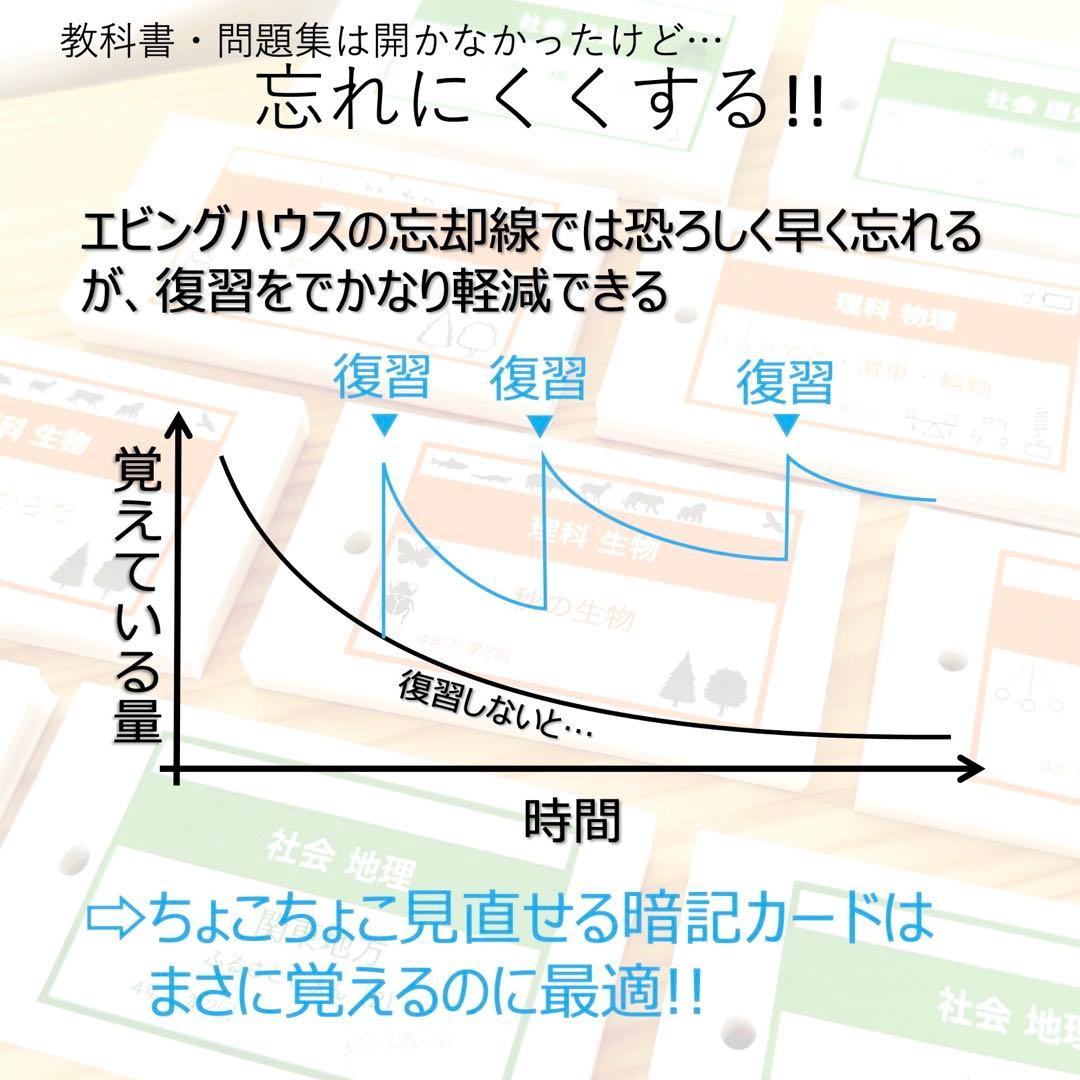中学受験 暗記カード【4年上ハーフセット 理科11-19回】組分け対策 予シリ