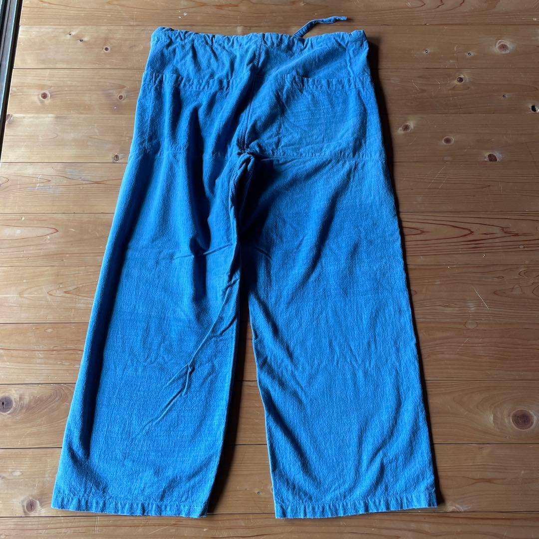 えみおわす　トリップパンツ　mサイズ 藍染め