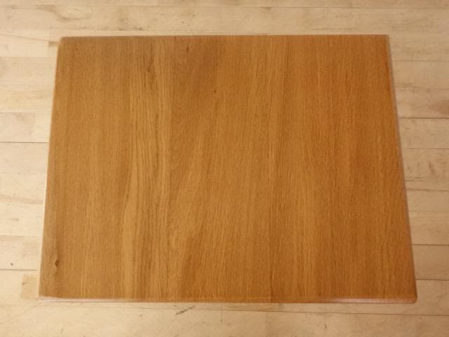 北海道手作り家具　ナラ材　 ミニテーブル 花台ミニデスク　高さ６０ｃｍ