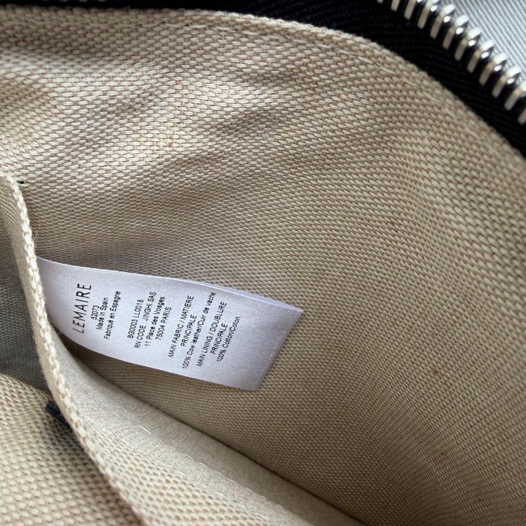 バッグ LEMAIRE small croissant bag black