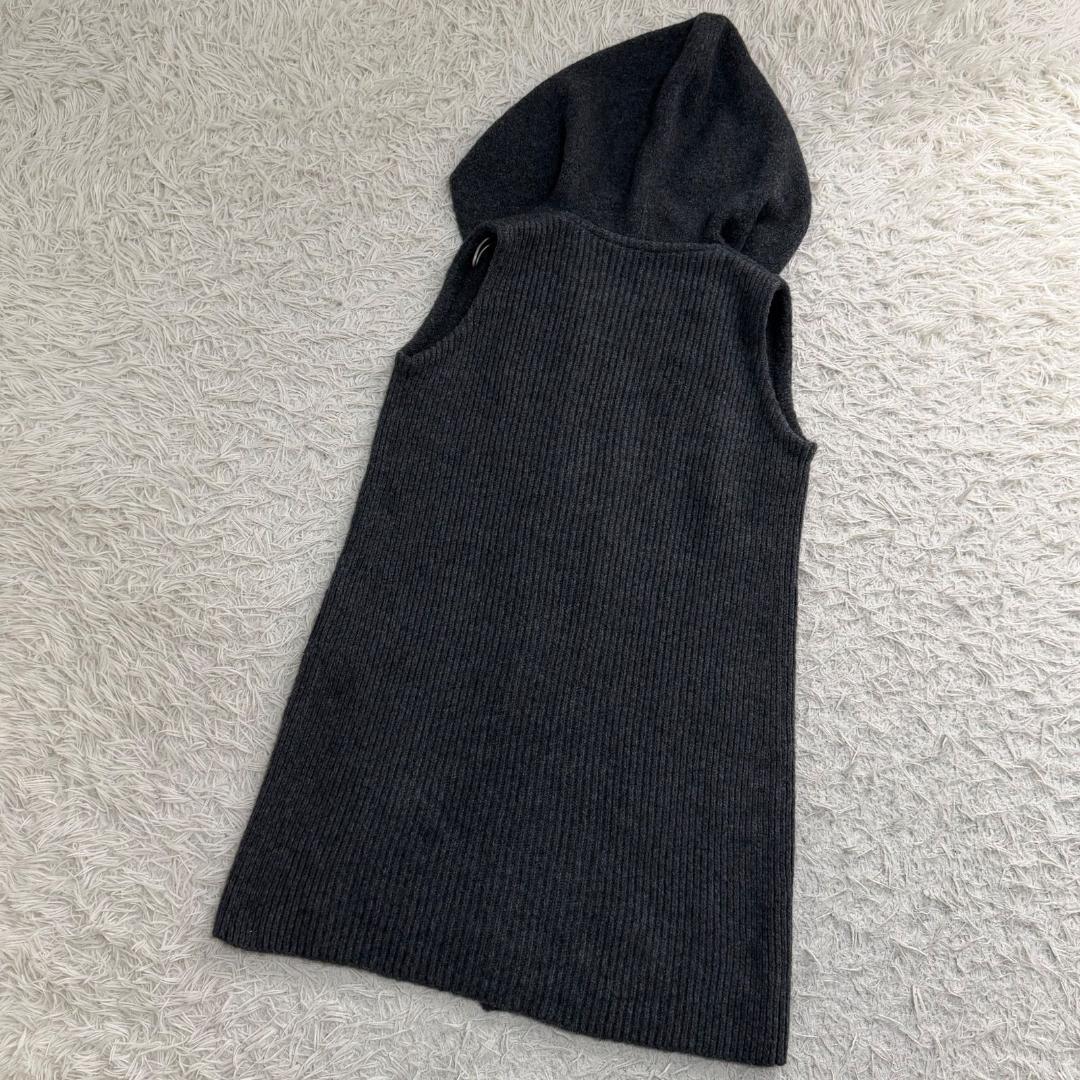 17109✨22年 フォクシー ニット ロングジレ カシミヤ混 ニュアージュ