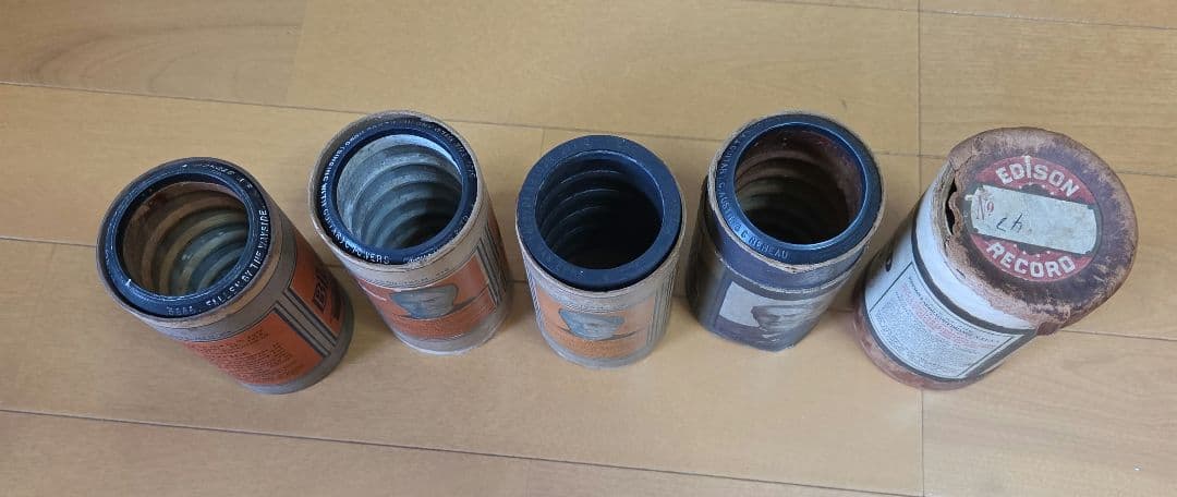 アンティーク エジソンレコード 円筒型レコード