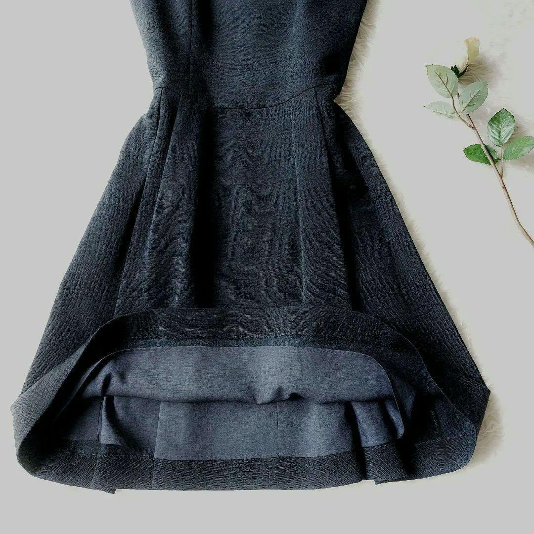 MNM様　美品✨ルネ　ブラックワンピース　フレア　ジャガード　フォーマル　36