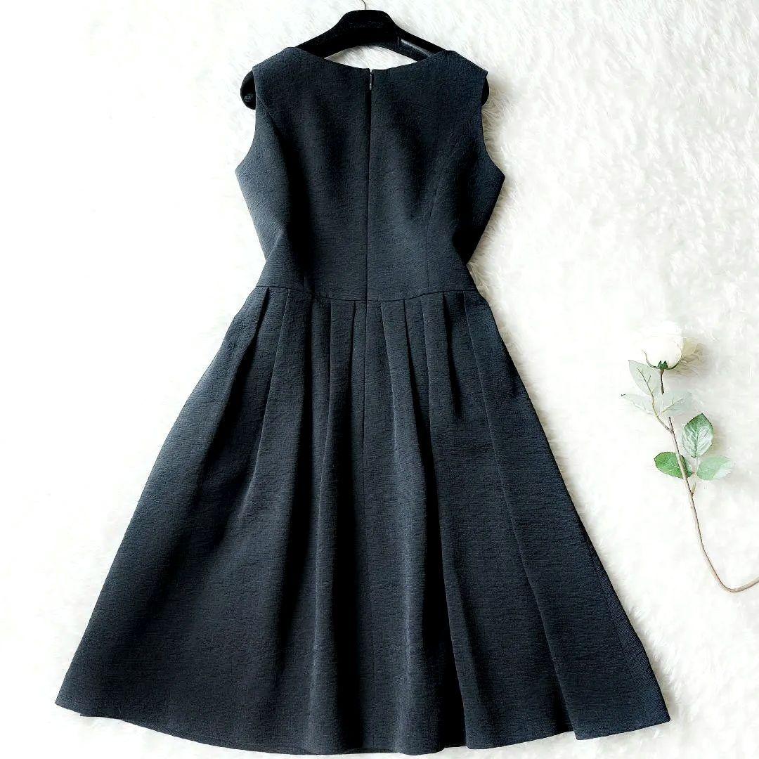 MNM様　美品✨ルネ　ブラックワンピース　フレア　ジャガード　フォーマル　36