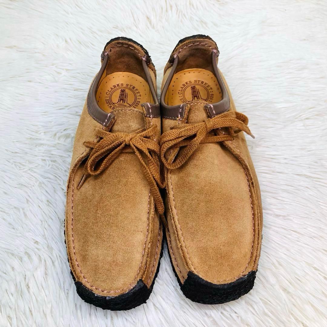 【極美品】Clarks UK4.5クラークス ナタリー ライトブラウン ワラビー