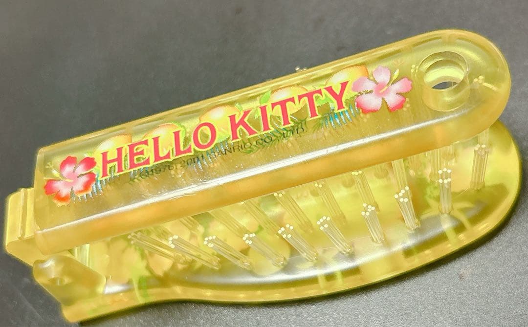 ハローキティ　南国　フルーツ　ハイビスカス　キティ　サンリオ　平成レトロ　くし