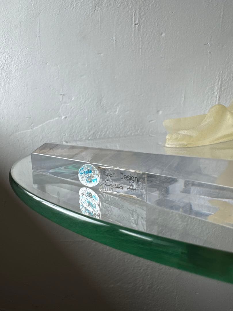 クリスタル オブジェ アンティーク ヴィンテージ レトロ アート 置物 希少